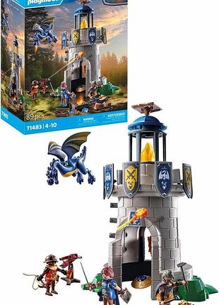 Playmobil novelmore 71483 рицарська вежа з ковалем і драконом битва між лицарями novelmore та burnham raiders для дітей від 4