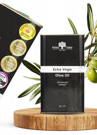 Оливкова олія extra virgin grecka 3 л 0,30% збір 2025/26