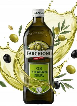 Набір з 2 штук олія оливкова farchioni extra virgin 1л італійська для смаження та холодного використання