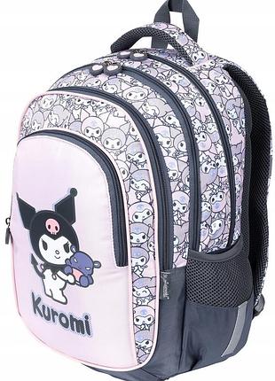 Шкільний рюкзак для дівчатки kuromi pink портфель для школи st.majewski