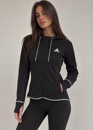 Спортивна кофта adidas designed to move aeroready чорна s