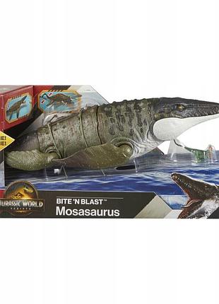 Jurassic world відродження: атака мозазавра з биттям та вибухом jch00