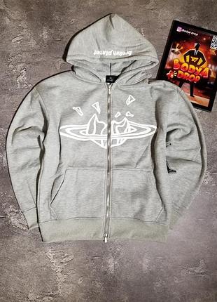Соуп худи broken planet / broken planet zip hoodie / серое зип худи брокен планет / брендовое мужское зоп худи broken planet / соп кофта с капюшоном b