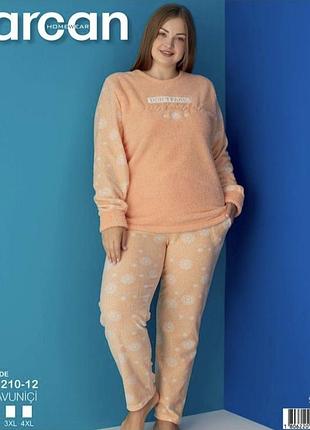 Тепла пижама кофта + штани,тканина 
велсофт,виробник
туреччина фірма arcan
2xl (50–52)
3xl (52–54) 
4xl (54–56)
