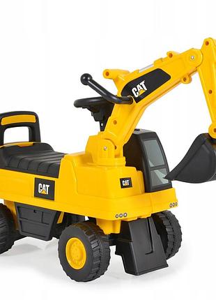 Екскаватор caterpillar для дітей cat іграшковий самокат рухома лопата звуки