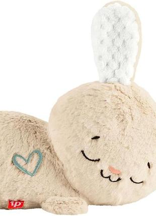 Fisher-price сплячий кролик засиплячка заспокійливий плюшевий іграшка з музикою світлом і рухом для новонароджених hxg97