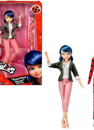 Bandai miraculous ladybug лялька для переодягання 26 см з двома костюмами бідронка p50355