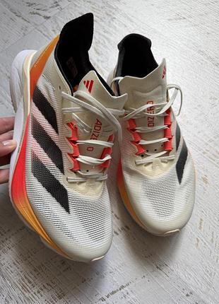 Кросівки чоловічі adidas adizero adios pro 3 білі з помаранчевим