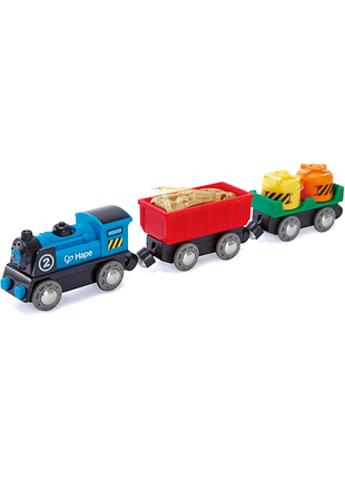Hape e3720 потяг на батарейках дерев'яні аксесуари для залізничної колії