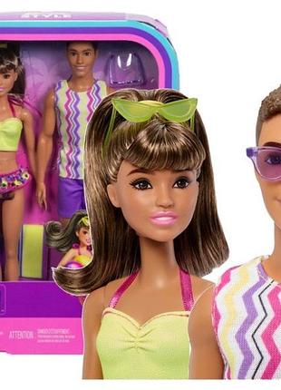 Лялька barbie style barbie i ken на пляжі набір 2 ляльок + аксесуари
