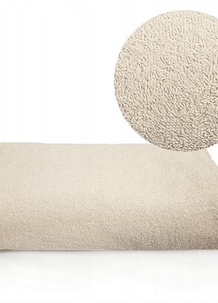 Рушник hotelowy spa 450 gsm необроблений не відбілюваний 100x200 натуральний
