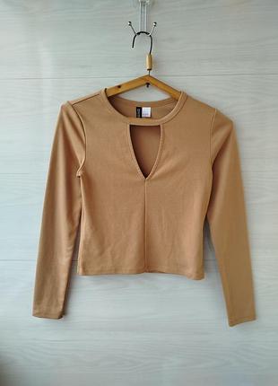 Лонгслів жіночий h&m гірчичний