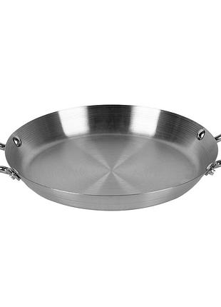 Сковорода для подачи stenson steel r41170-22 с двумя ручками 22 см серебристая