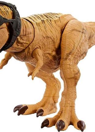Mattel jurassic world t-rex полювання та атака фігурка динозавра зі звуками функцією полювання та атаки обладнанням для стеження
