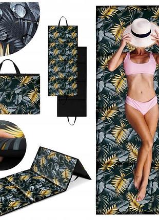 Килимок пляжний karimata складний товстий великий xxl 180x75 см для кам'янистого пляжу