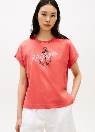 Футболка tommy hilfiger с вышивкой
