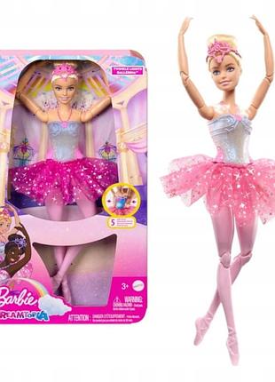 Mattel barbie dreamtopia чарівна балерина з магічними вогниками