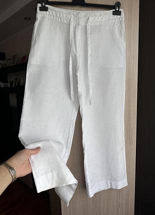 Брюки з льону tu zara