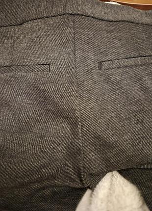 Брюки жіночі h&m теплі, сірі 4
