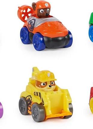Paw patrol pup squad racers подарунковий набір з 6 транспортних засобів іграшки для хлопчиків і дівчаток від 3 років