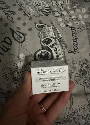 Крем для зони навколо очей  instytutum truly-transforming brightening eye cream classic, 15 мл