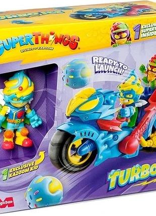Набір magic box superthings turbo ice jumpbike + kazoom kid