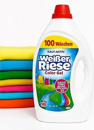 Гель рідина для прання weiber riese color gel 4,5 л–100 прань для кольорового прання