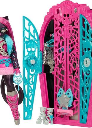 Monster high straszysekrety catty noir серія 6 таємниці холлідуч набір лялька шафа та понад 19 сюрпризів включно з одягом і