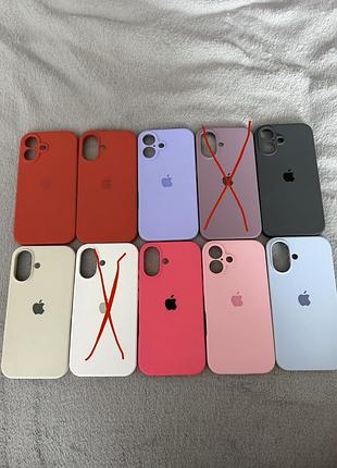 Чохли apple для iphone 16 силіконові