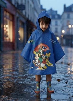 Дождевик-пончо с капюшоном, disney. 4