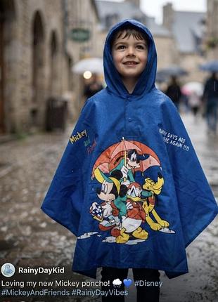 Дождевик-пончо с капюшоном, disney.