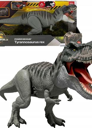 Jurassic world відродження: велика фігурка динозавра тиранозавр рекс зі звуком