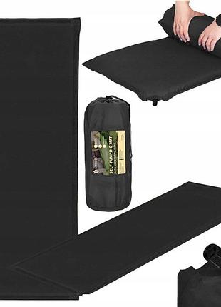 Килимок karimata 180x50 см м'який чорний товстий з чохлом матрац