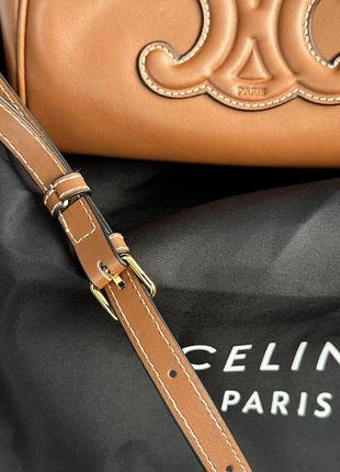 Сумка small cabas drawstring cuir triomphe in smooth calfskin 4