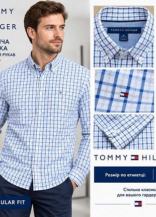 Чоловіча сорочка на довгий рукав фірми tommy hilfiger.