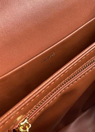 Сумка the triomphe bag canvas and calfskin white 9