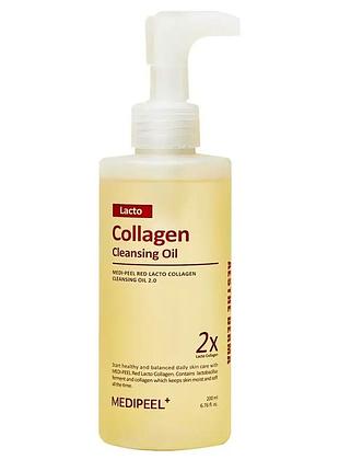 Гідрофільна олія для обличчя з лактобактеріями medi-peel red lacto collagen cleansing oil 2.0 200 ml