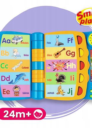 Говоритька навчальна книжечка smily play інтерактивна сенсорна winfun