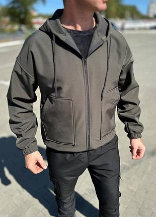 Куртка мужская softshell черная 7