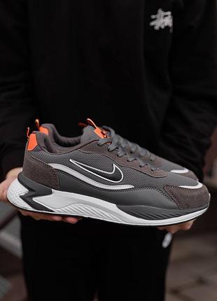 Nike racer grey white orange 7