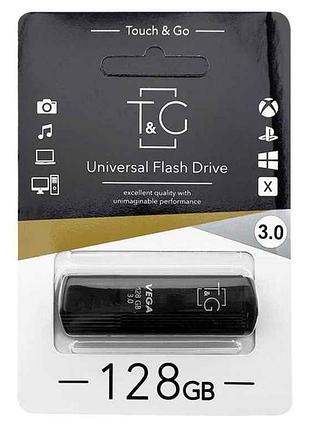 Флешка usb 128gb 3.0 121 vega чорна тм tg