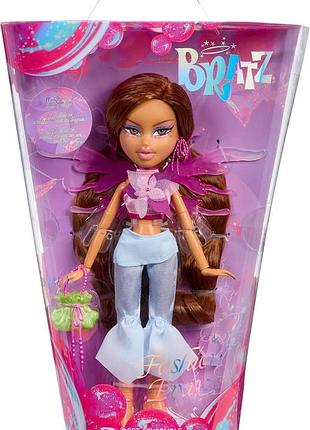 Bratz fashion pixiez yasmin колекційна лялька fantasy з справжнім одягом і аксесуарами крила перетворюються на перстень