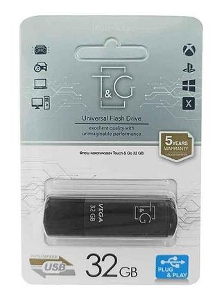 Флешка usb 32gb 2.0 121 vega series сіра тм tg