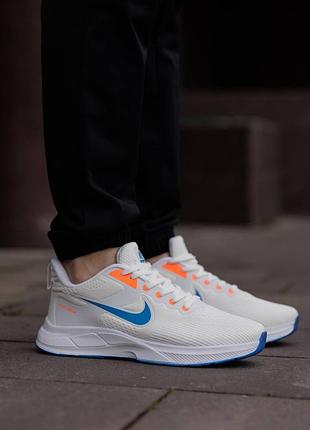 Nike zoom white blue orange 4