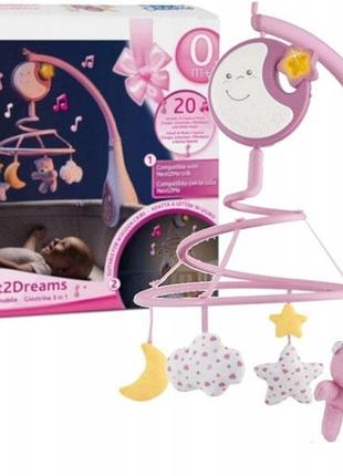 Мобіль chicco next2dreams next2me з підсвіткою звуковим ефектом рожевий