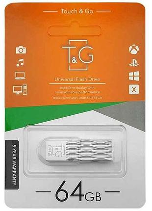 Флешка usb 64gb 2.0 103 metal сталева тм tg
