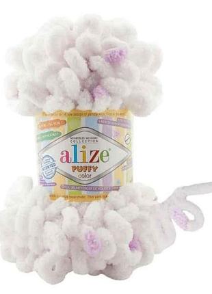 Пряжа puffy color 6470 5шт/уп 100% микрополиэстр 100г 9м тм alize