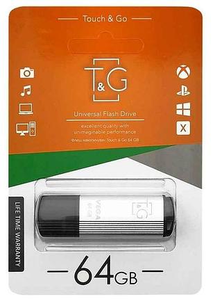 Флешка usb 64gb 2.0 121 vega series срібна тм tg