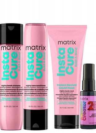 Набір matrix instacure build-a-bond шампунь кондиціонер маска для волосся + подарунок