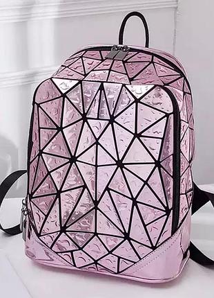 Женский рюкзак – бао бао блестящая амина, bao bao issey miyake розовый